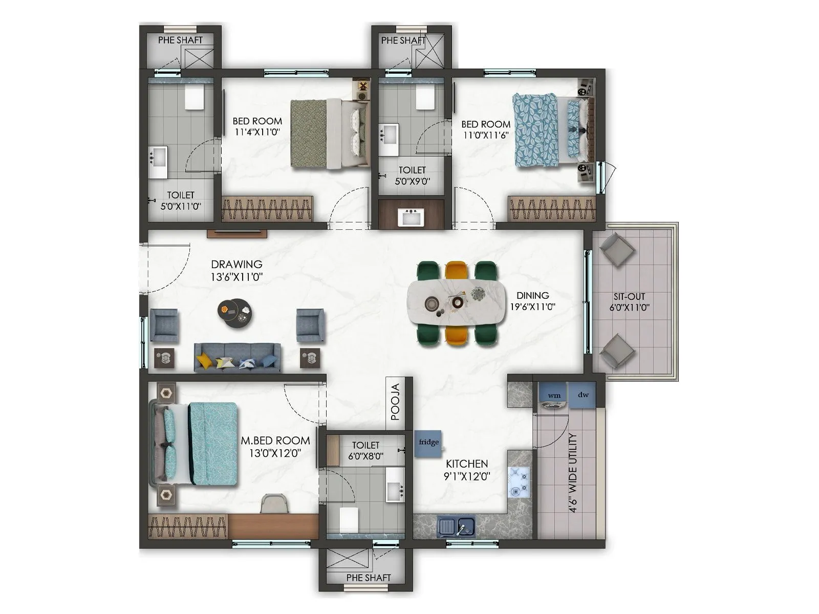 3BHK