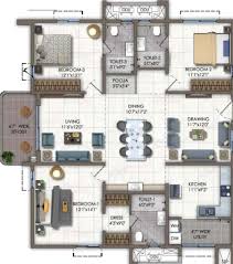 2bhk floor plan